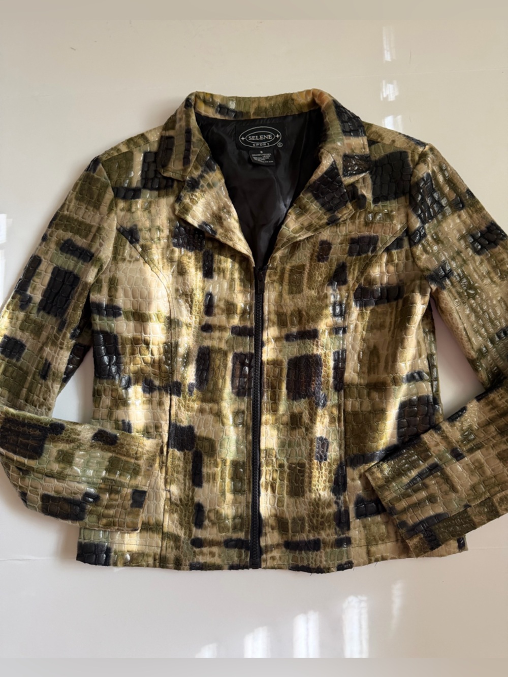 Selene Sport Women’s Faux Snakeskin Jacket